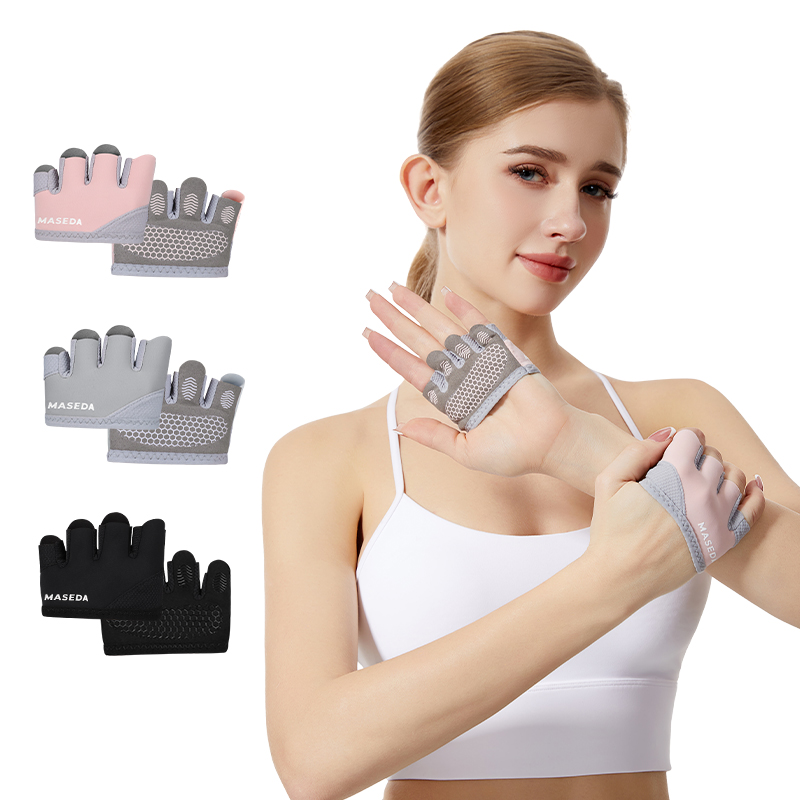Pilates Is Yoga - Paar fitnesshandschoenen zonder vingers: anti-blaar sport