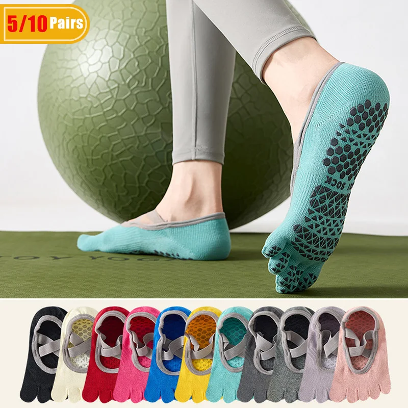 Pilates Is Yoga - 5/10 Paar Dames Katoenen Yoga Vijf