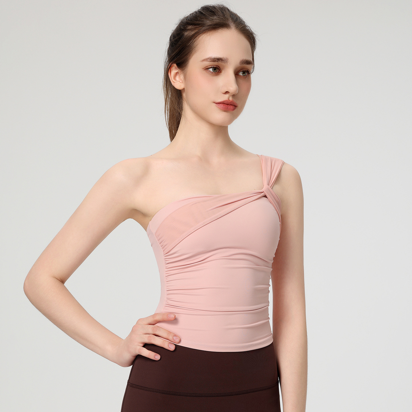Sexy yoga-bh met schuine schou - Pilates Yoga Jacket recensie en prijs